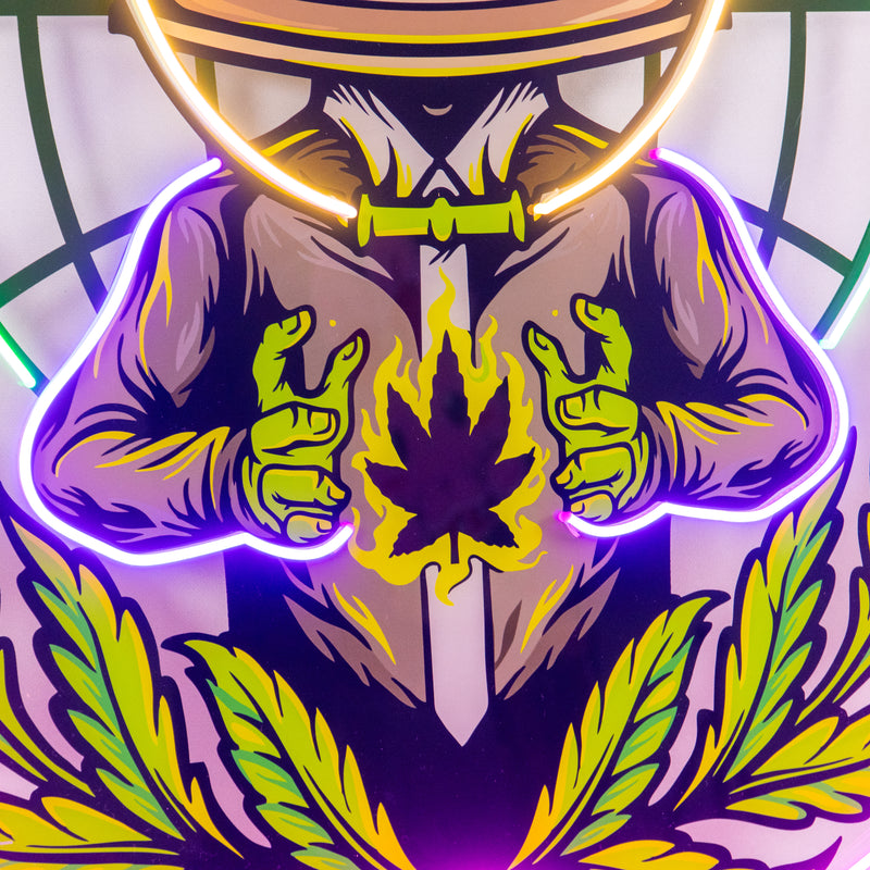 Weed Boss LED Neon Sign Light Pop Art