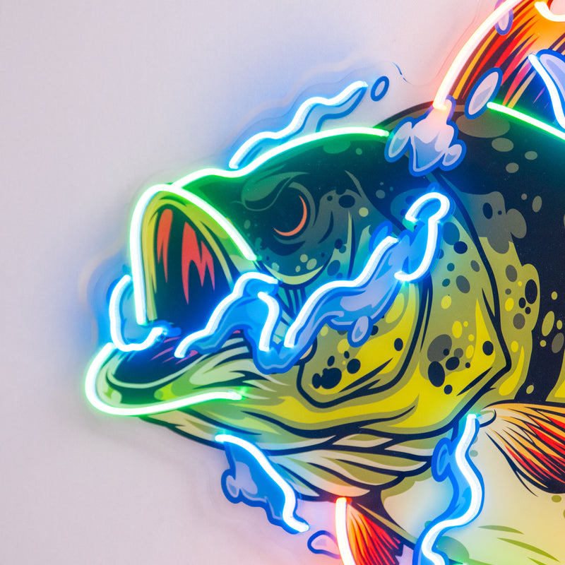 Fish Art LED Neon Sign Light Pop Art