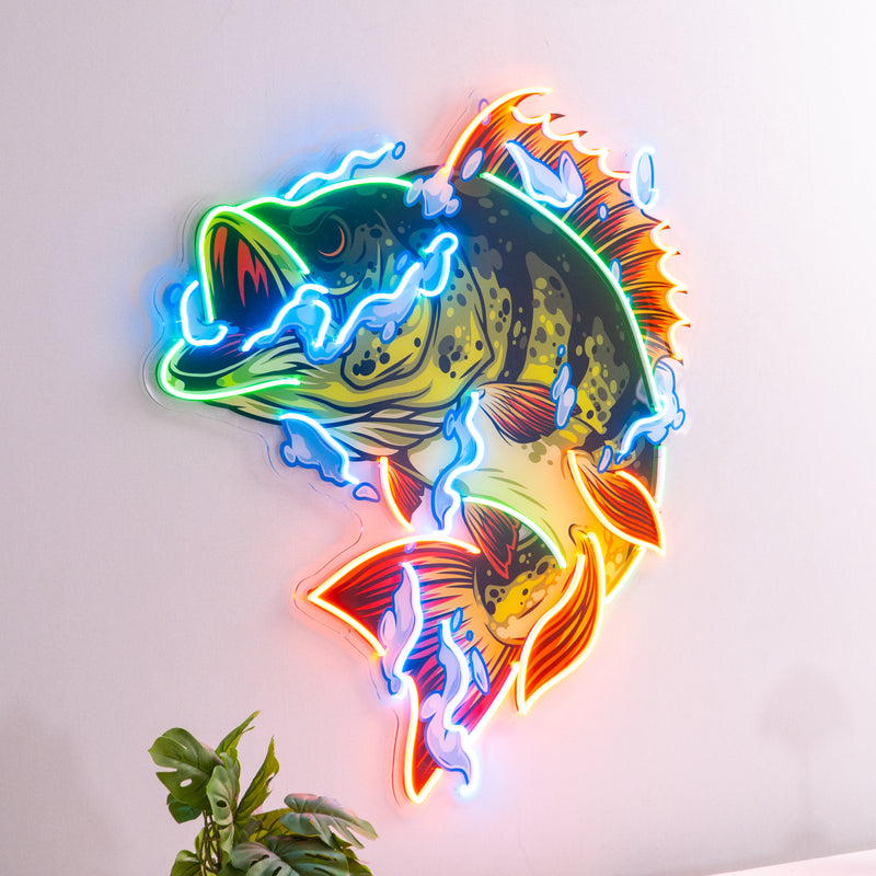 Fish Art LED Neon Sign Light Pop Art