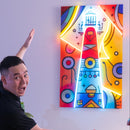 Lighthouse Painting In Abstract Art LED Neon Sign Light Pop Art