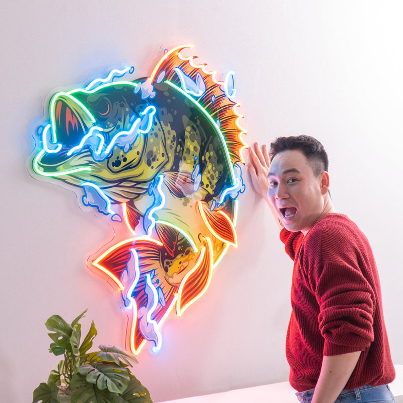 Fish Art LED Neon Sign Light Pop Art