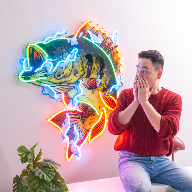 Fish Art LED Neon Sign Light Pop Art