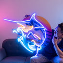 Colorful Ocean Fishing LED Neon Sign Light Pop Art