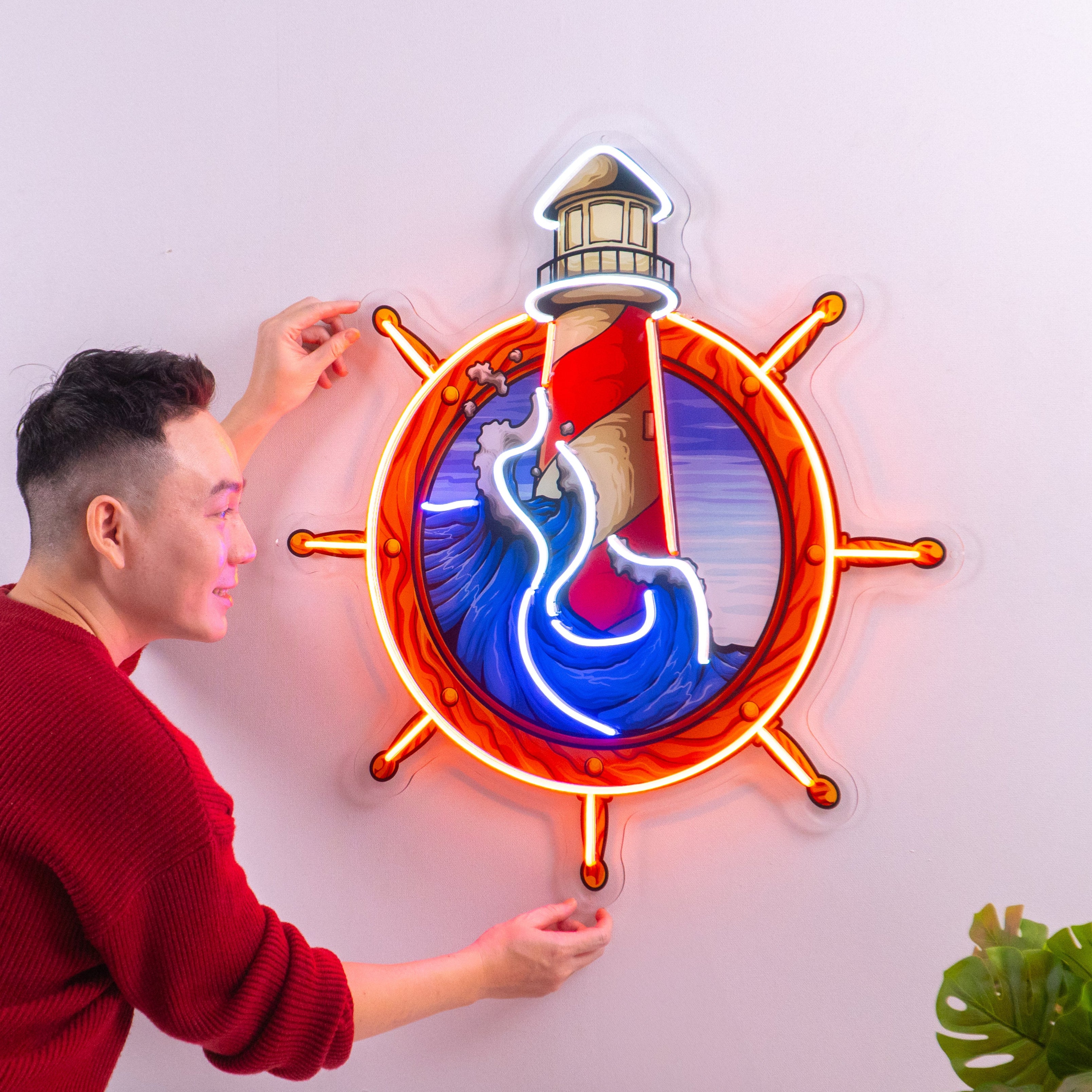 Light House LED Neon Sign Light Pop Art