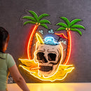 Skull Island LED Neon Sign Light Pop Art