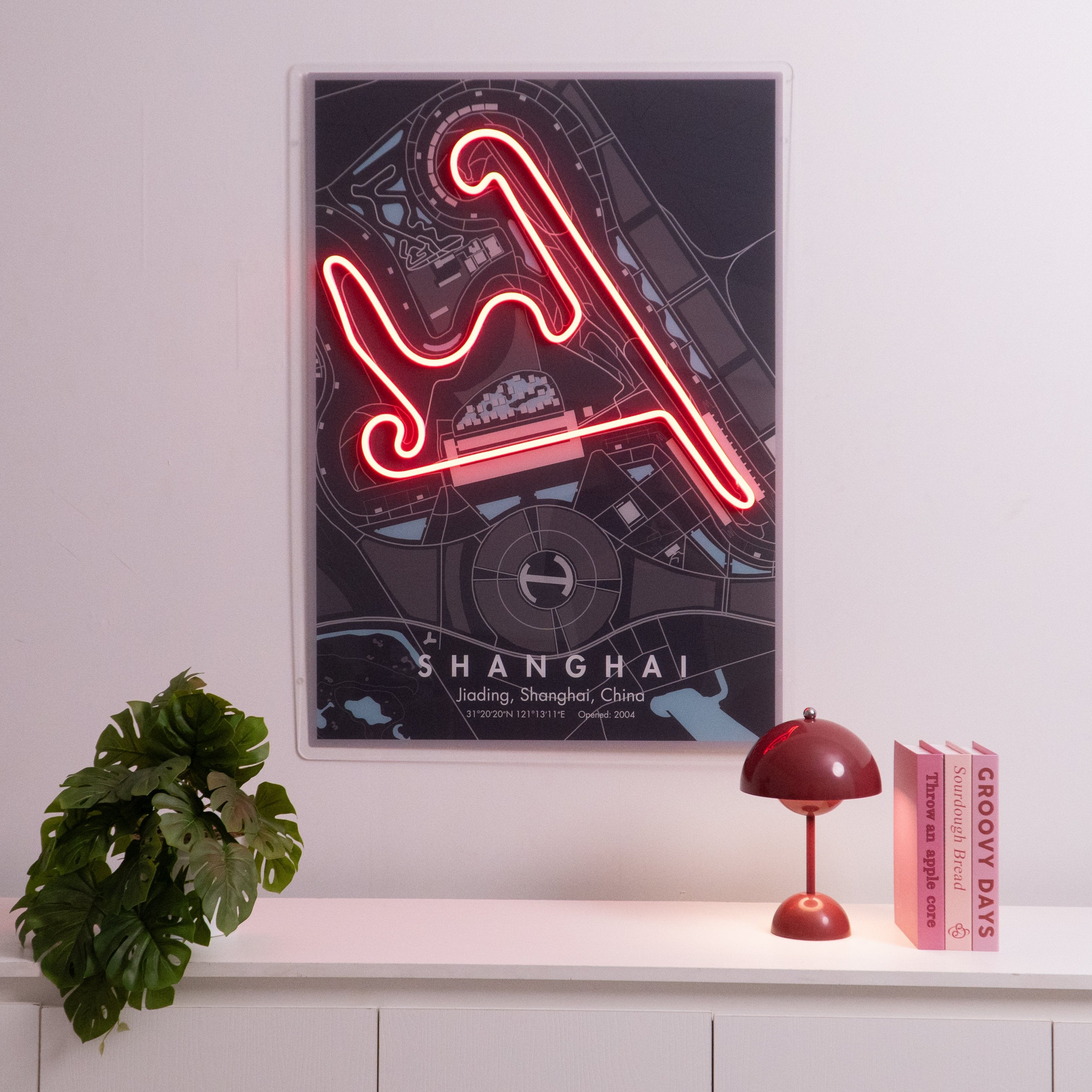 Shanghai F1 Circuit LED Neon Sign Light Pop Art