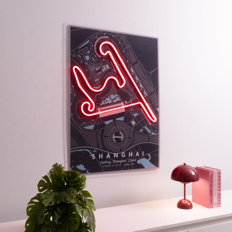 Shanghai F1 Circuit LED Neon Sign Light Pop Art