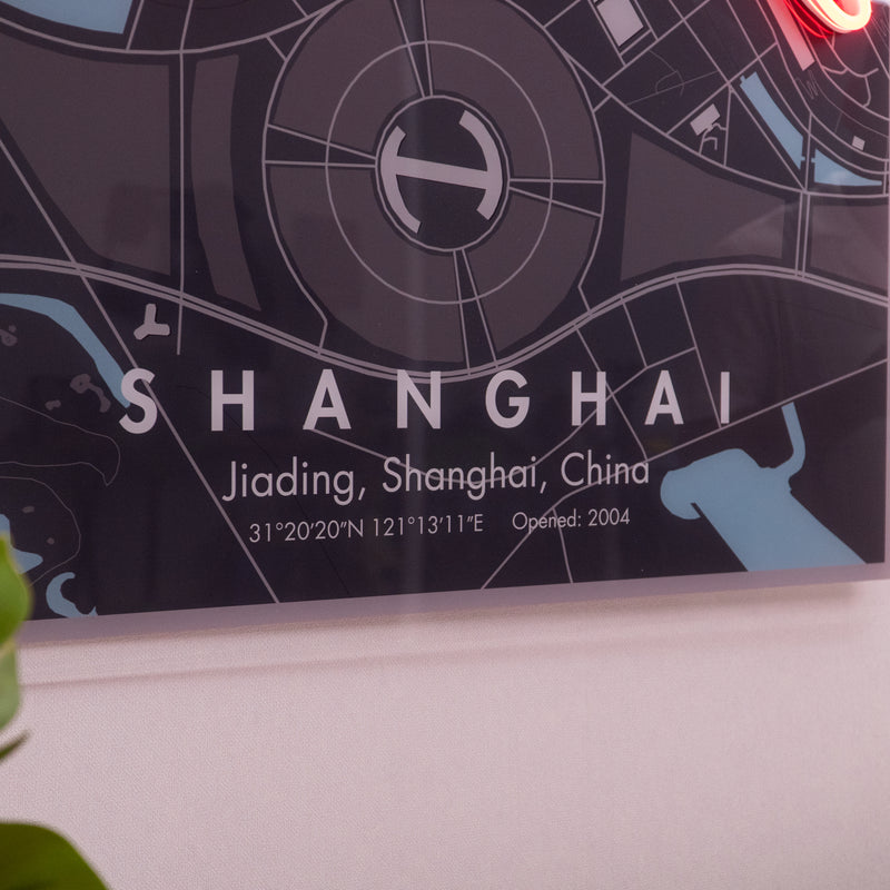 Shanghai F1 Circuit LED Neon Sign Light Pop Art