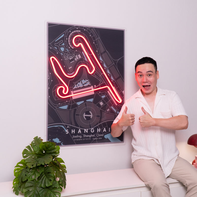 Shanghai F1 Circuit LED Neon Sign Light Pop Art