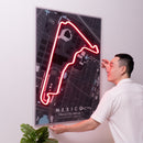 Mexico City Formula F1 Circuit LED Neon Sign Light Pop Art