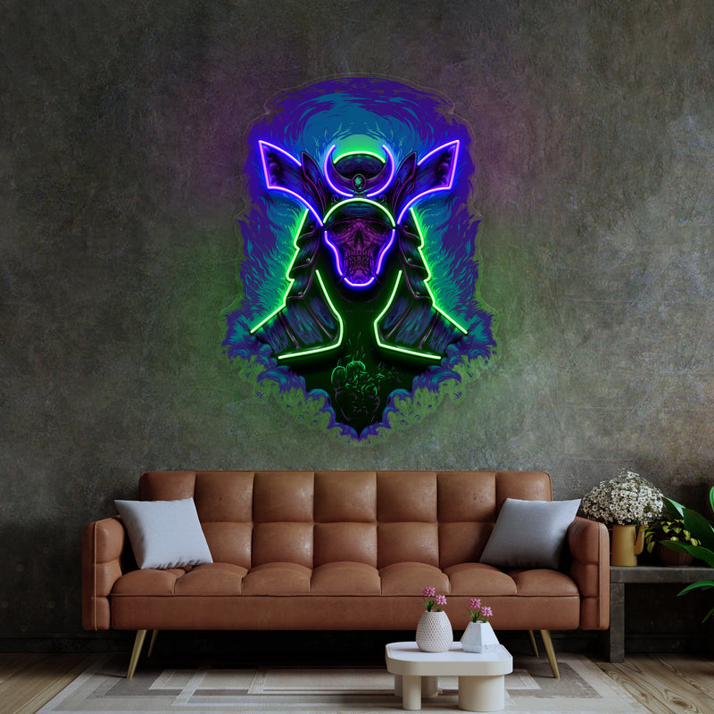 Devil Samurai LED Neon Sign Light Pop Art