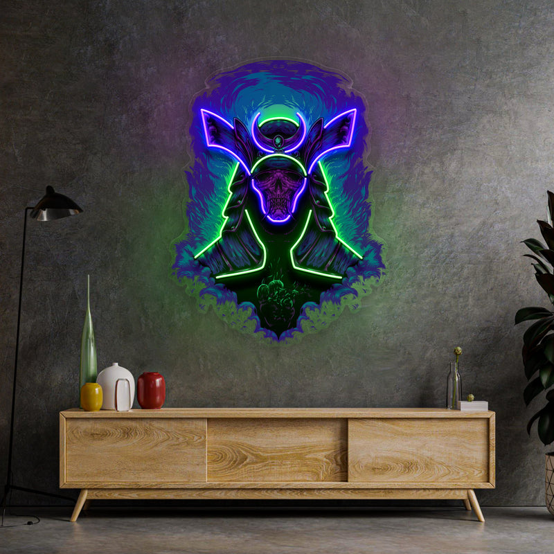 Devil Samurai LED Neon Sign Light Pop Art