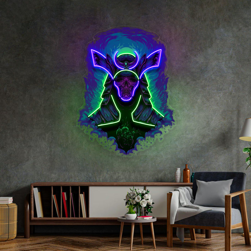 Devil Samurai LED Neon Sign Light Pop Art