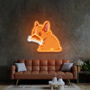 Dog Gnawing Bone LED Neon Sign Light Pop Art