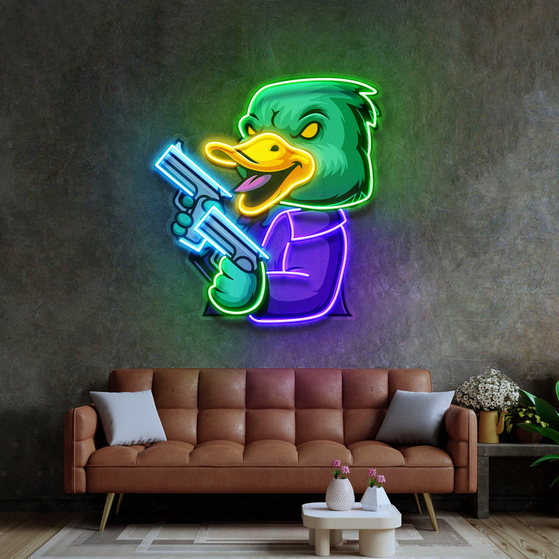 Duck Esport LED Neon Sign Light Pop Art