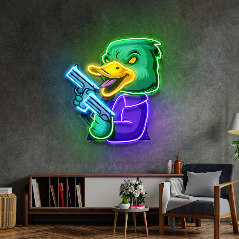 Duck Esport LED Neon Sign Light Pop Art