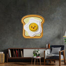 Eggs on Toast Led Neon Acrylic Artwork - Custom Neon Signs | LED Neon Signs | Zanvis Neon®