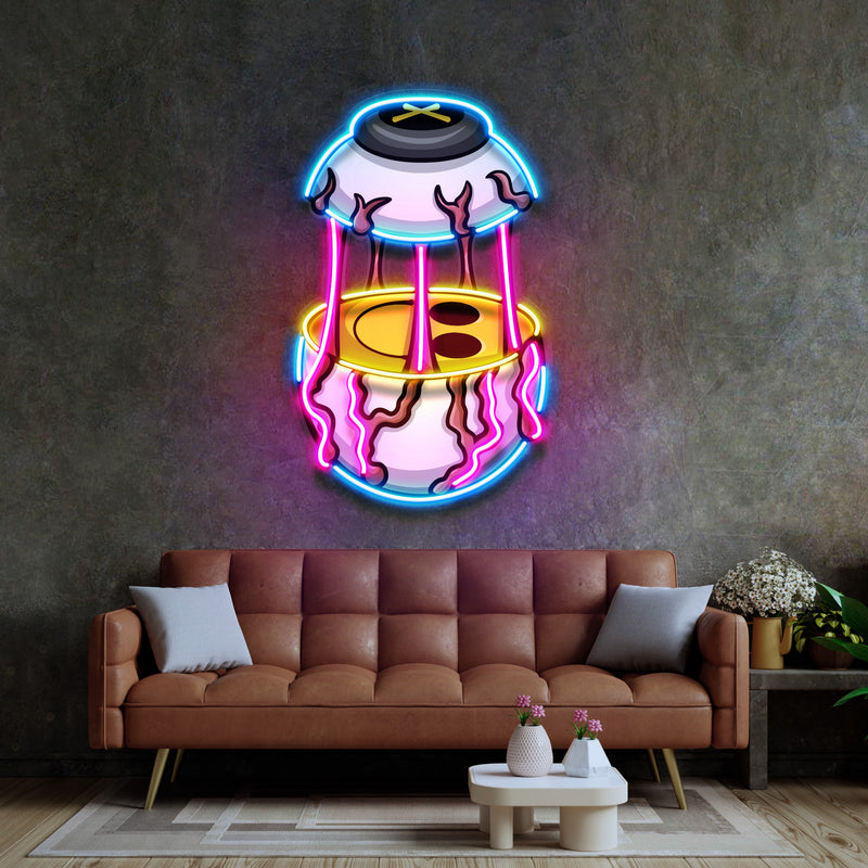 Eyes Emoticon Streetwear LED Neon Sign Light Pop Art