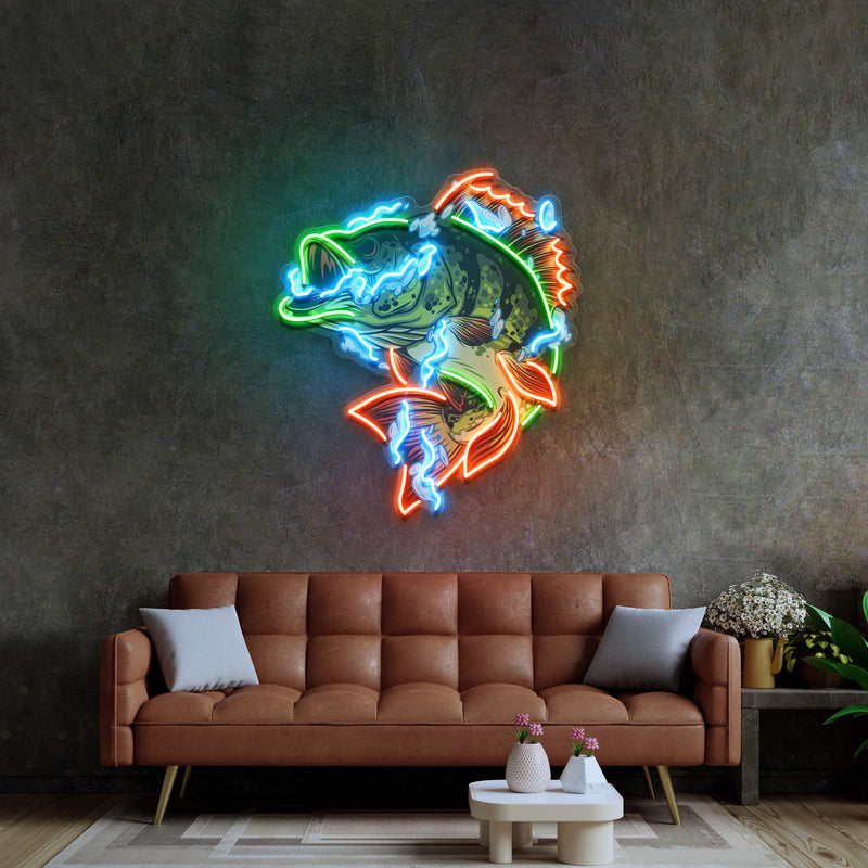 Fish Art LED Neon Sign Light Pop Art