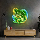 Fish Bite The Bait LED Neon Sign Light Pop Art