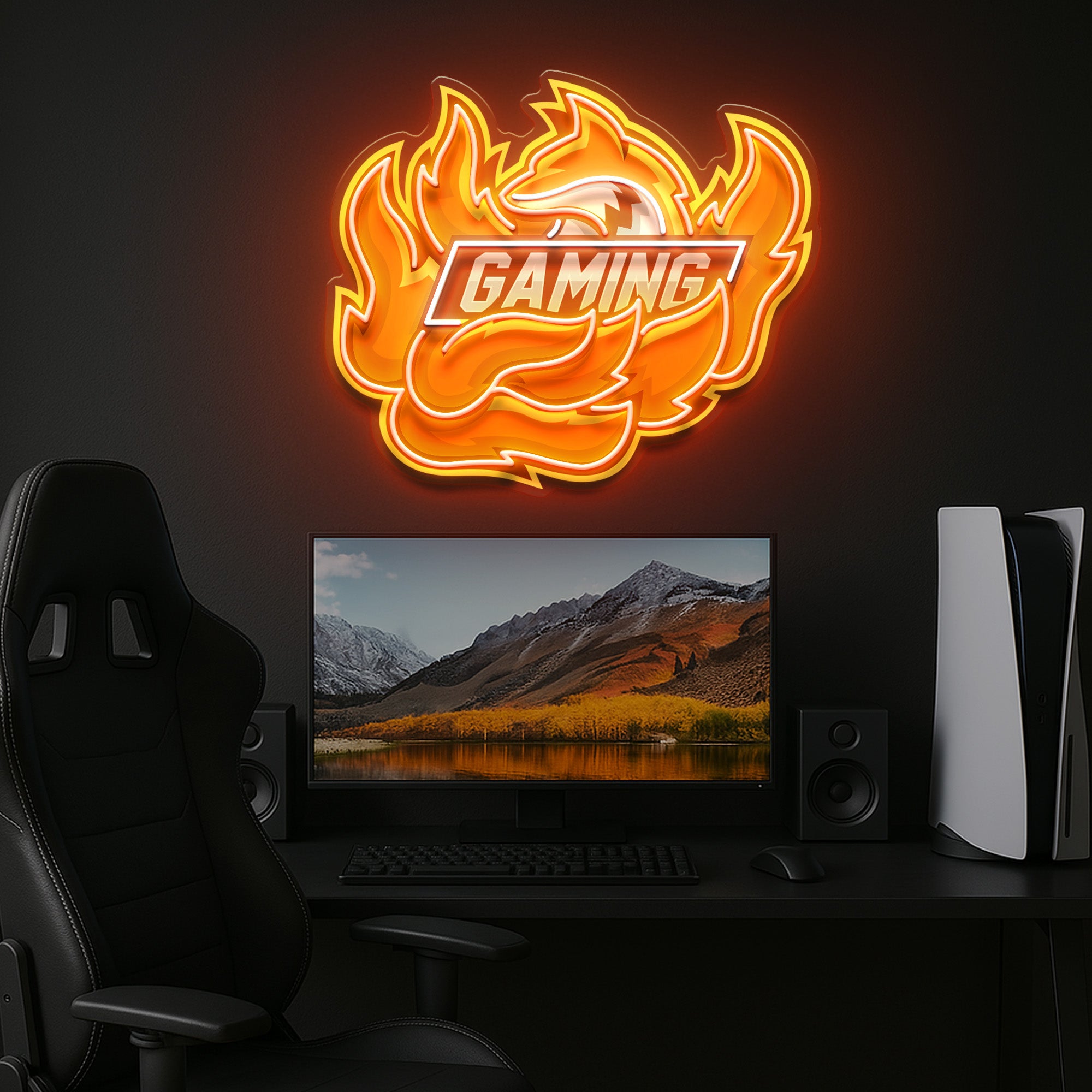 Fox seven tails esport LED Neon Sign Light Pop Art