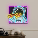 Galaxy Pizza Mission LED Neon Sign Light Pop Art