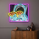 Galaxy Pizza Mission LED Neon Sign Light Pop Art