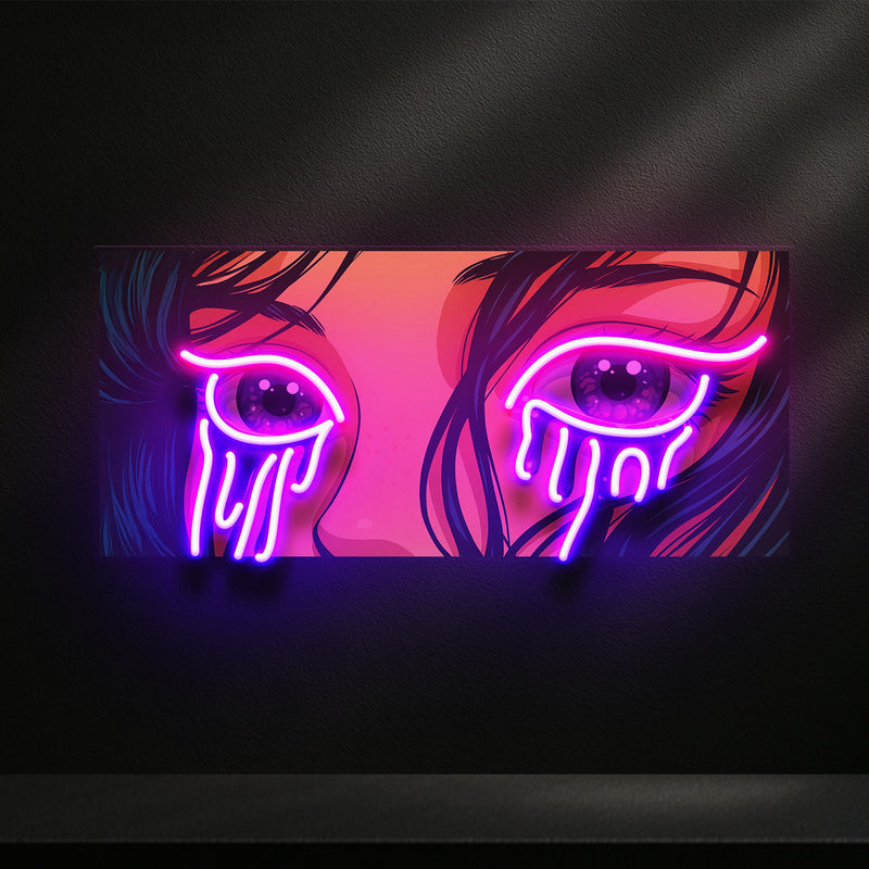 Glow in Her Eyes LED Neon Sign Light Pop Art