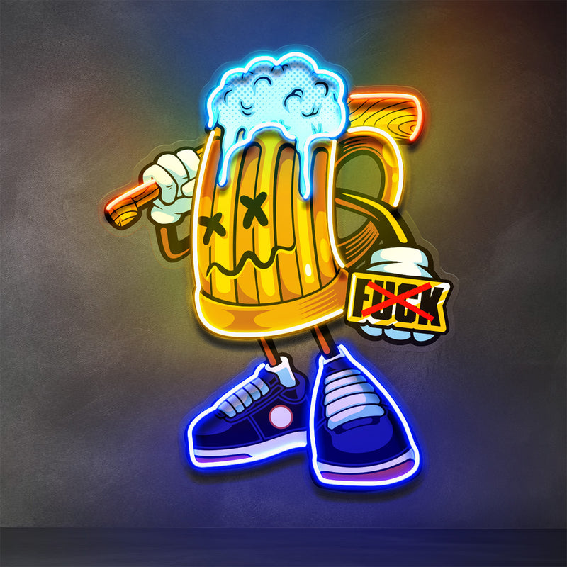 Go Get It Beer LED Neon Sign Light Pop Art