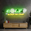Golf Hole in one Led Neon Acrylic Artwork