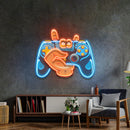Hand Holding Game LED Neon Sign Light Pop Art