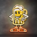 Happy Beer LED Neon Sign Light Pop Art