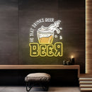 He That Drinks BeeR LED Neon Sign Light Pop Art