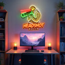 Headshot Master Gaming LED Neon Sign Light Pop Art