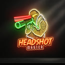 Headshot Master Gaming LED Neon Sign Light Pop Art