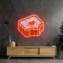 Red Heart Neon Acrylic Artwork - Custom Neon Signs | LED Neon Signs | Zanvis Neon®