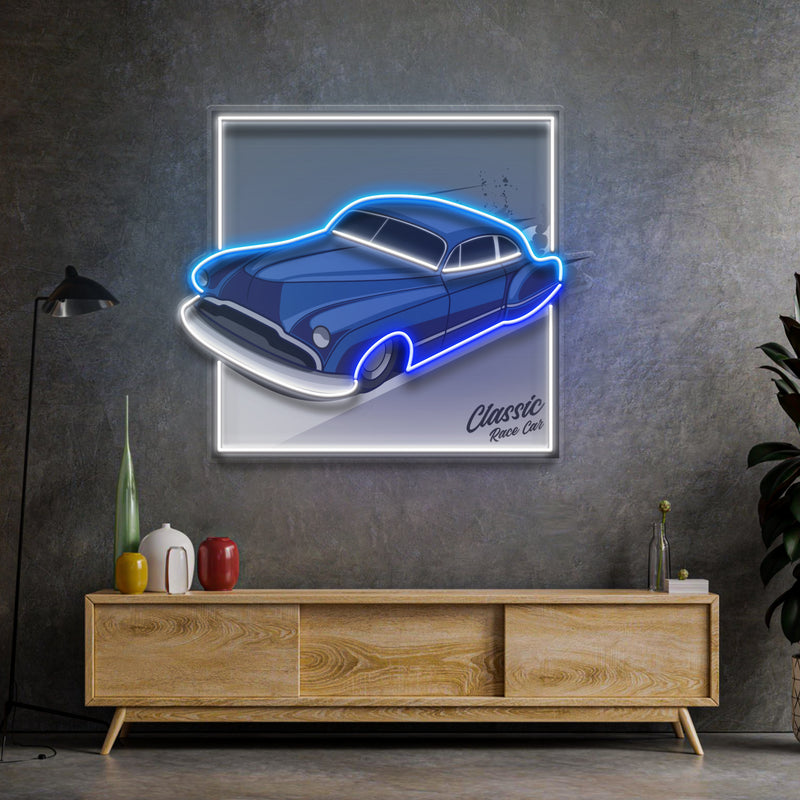 Hot Rod Racer LED Neon Sign Light Pop Art