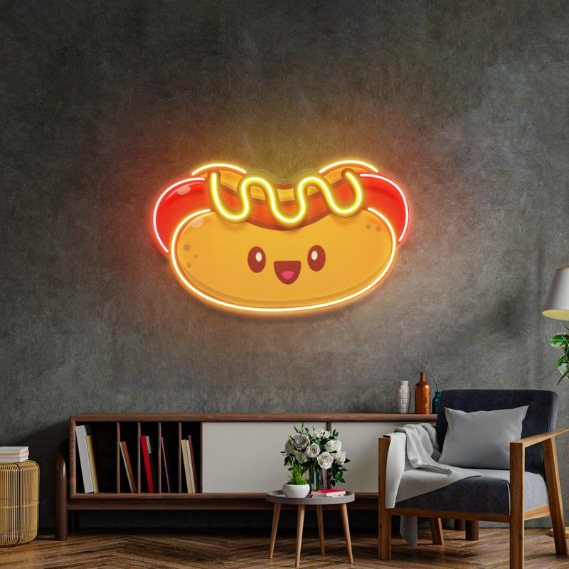 Hotdog Baby Led Neon Acrylic Artwork - Custom Neon Signs | LED Neon Signs | Zanvis Neon®