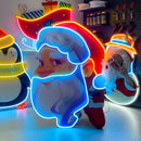 Big Beard Santa Neon Sign - Christmas