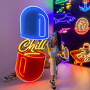 The Chill Pill Led Neon Acrylic Artwork