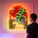 Hot Beach LED Neon Sign Light Pop Art