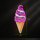 Ice Cream Cone Led Neon Acrylic Artwork