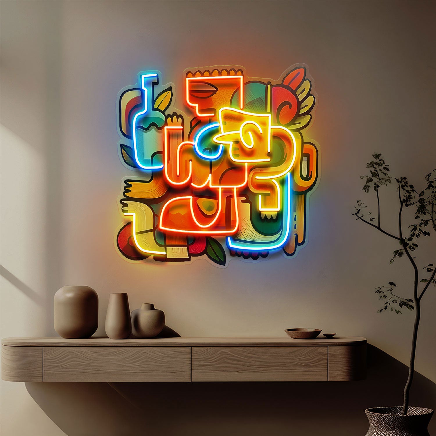 Impressive Festival Abstract Art LED Neon Sign Light Pop Art