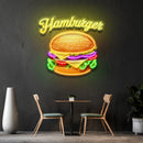 In Burgers We Trust LED Neon Sign Light Pop Art