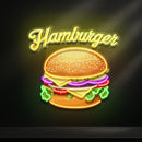 In Burgers We Trust LED Neon Sign Light Pop Art