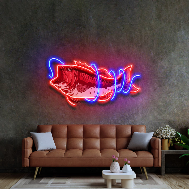 It Is Covered With Fishing Line LED Neon Sign Light Pop Art