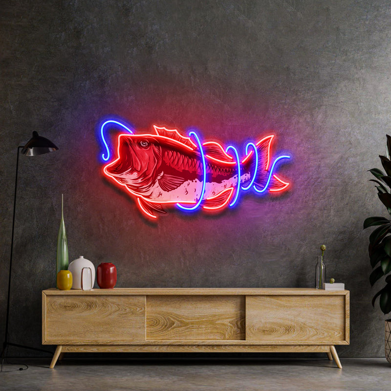 It Is Covered With Fishing Line LED Neon Sign Light Pop Art