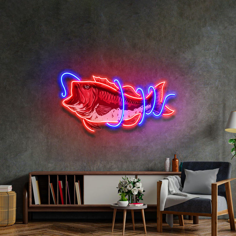 It Is Covered With Fishing Line LED Neon Sign Light Pop Art