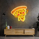 Joyful Pizza Led Neon Acrylic Artwork - Custom Neon Signs | LED Neon Signs | Zanvis Neon®