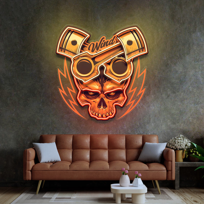 Just Enjoy The Ride Biker LED Neon Sign Light Pop Art